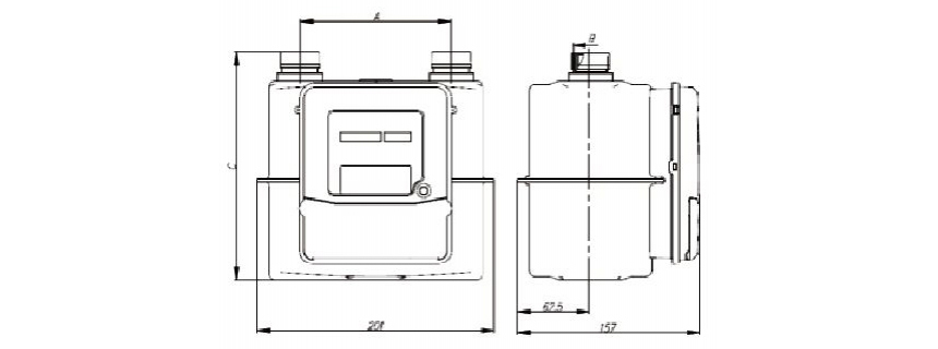 Compact IOT Smart Gas Meter